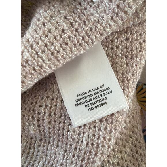 Express Sweater Womens M Pink Pullover Wrap Style Crossover Layering Casual - Picture 7 of 7